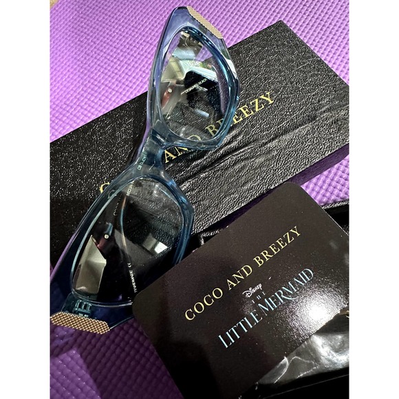 Coco and Breezy $250 Value Sunglasses The Little Mermaid Edition Clover 102 NEW - Picture 3 of 5